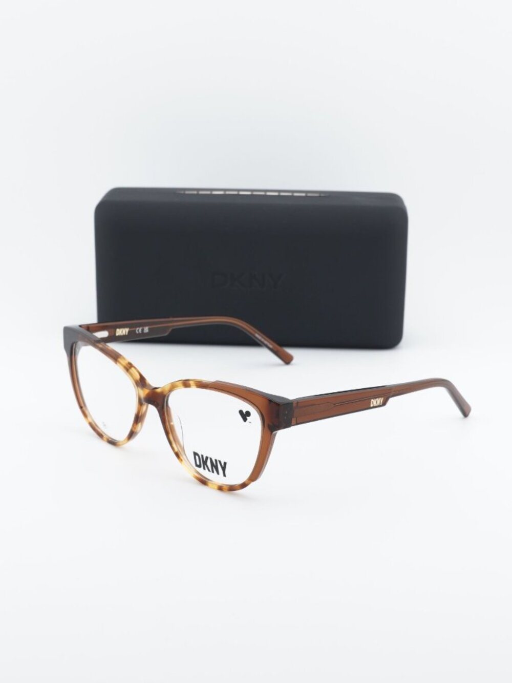 DKNY DK5073 243 Eyeglasses - Havana 52mm Cat Eye Frame